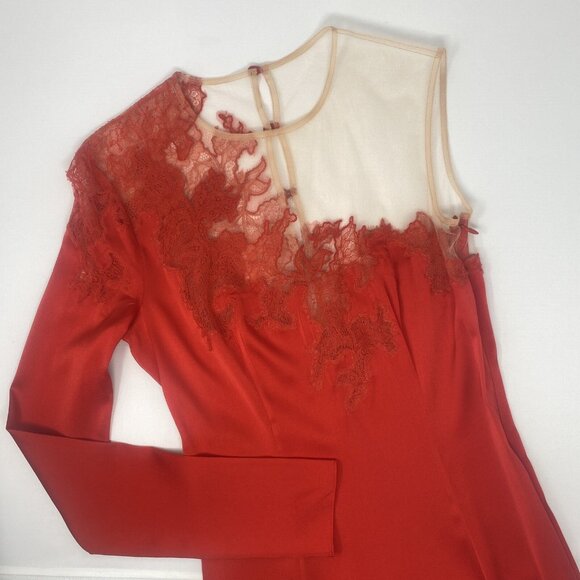 Agent Provocateur Serayah Silk Red Dress UK8 Small NWT - Picture 5 of 10